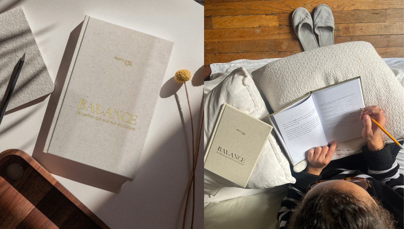 BALANCED - Carnet (blanc doré)